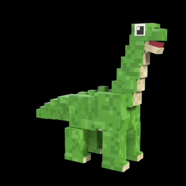 The voxel Brachiosaurus