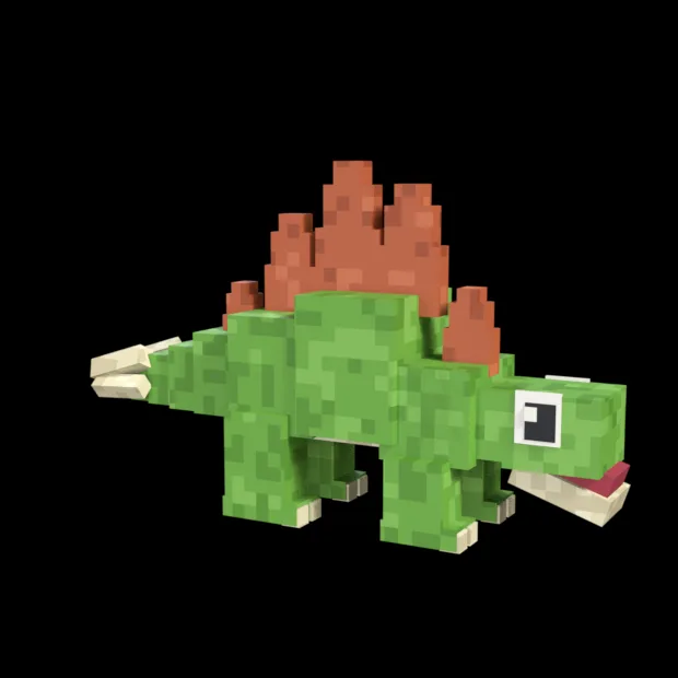 The voxel Stegosaurus