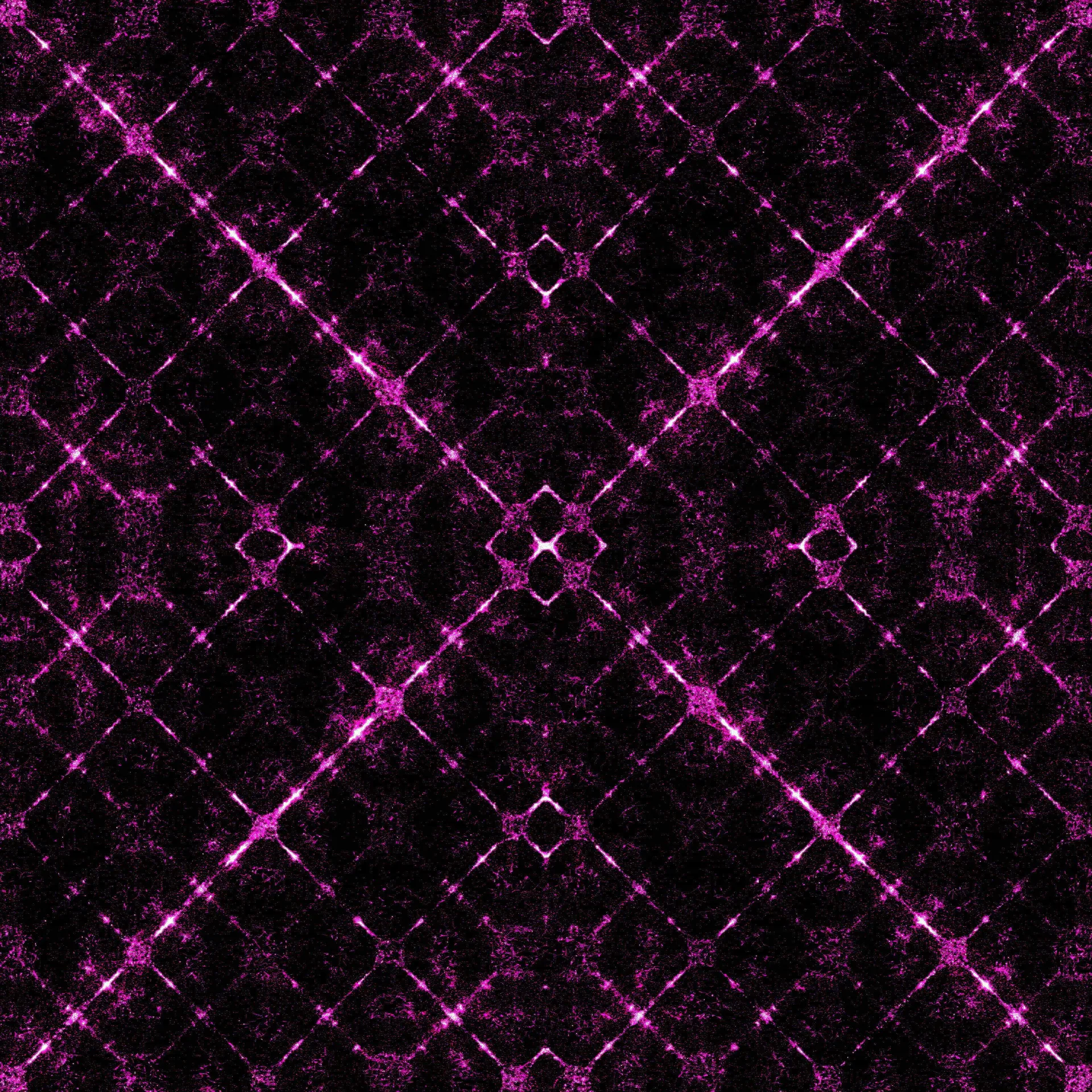 Floor pass: a fine magenta lattice