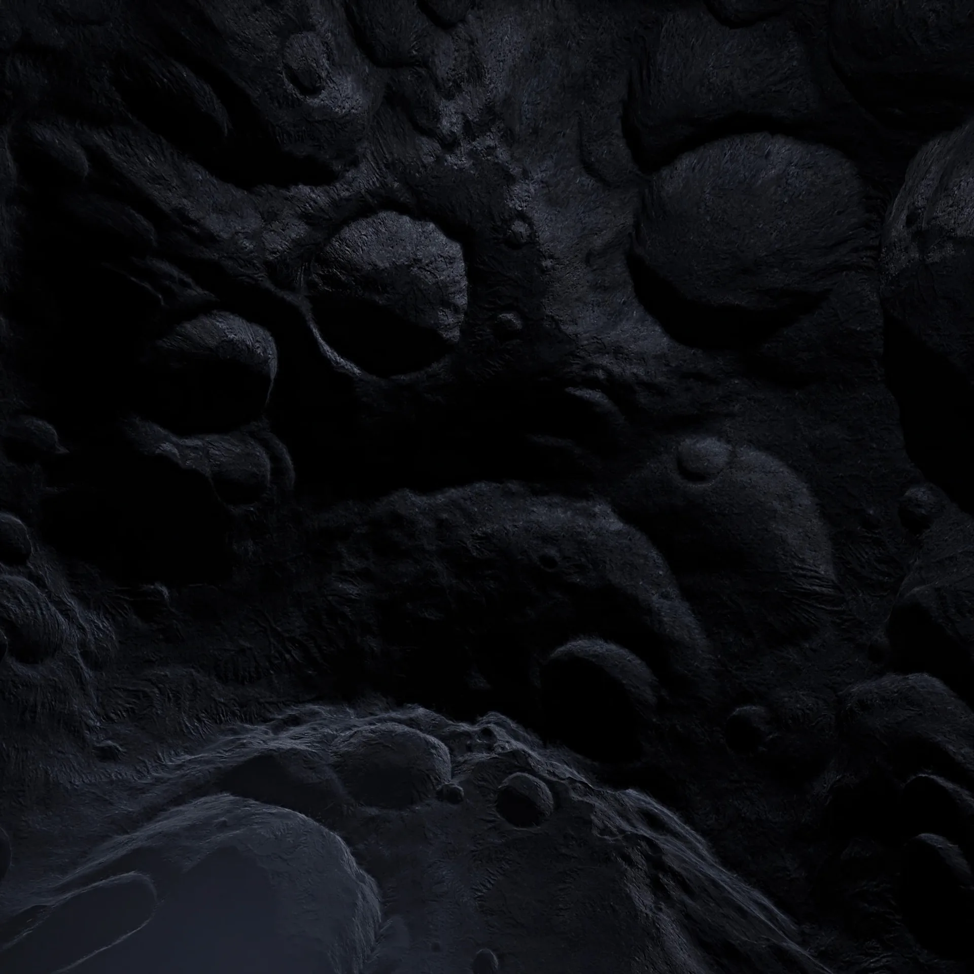 Mercury floor pass — cratered rock from above
